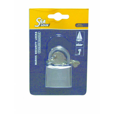 Cadenas marin SEALOCK - Bronze recouvert de chrome - l 50 mm x h 29 mm