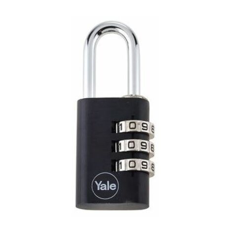 Cadenas noir 28mm, idéal pour les sacs à dos, cartables, trousses,casiers, vestiaires  - FICHET