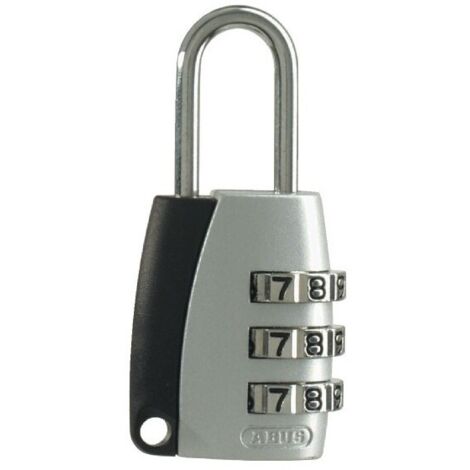 Cadenas noir/alu à combinaison interchangeable série 155-20mm
