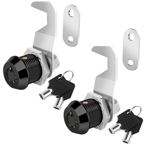 Cadenas noir pour boîte à outils avec clé, verrou de camping-car CM1917 CM1930 1-1/8 pouce