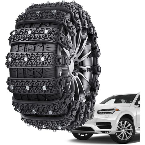 Cadenas para nieve de coche - Cadenas para neumáticos de coche, cadenas de guía de hielo  10 cadenas antideslizantes para nieve de invierno para neumáticos, cadenas para nieve reutilizables, cadenas p