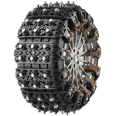 Cadenas para nieve para Dodge Ram 2011-2020, 2021-2024, Cadenas para nieve, Cadenas de invierno, Cadenas antideslizantes de TPU + aleación para neumáticos, Ajustables, Cadenas de tracción de emergenci