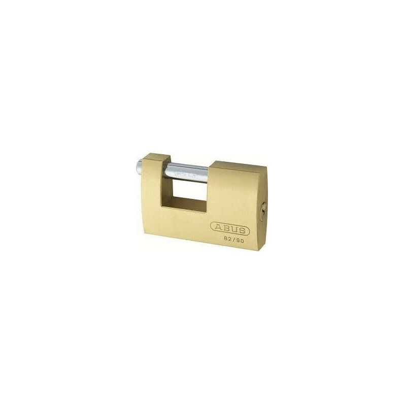 Abus - Cadenas rectangulaire laiton 82 Jaune/Doré 90,5 90,5