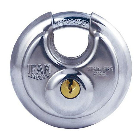 Cadenas rond acier inox à clé IFAM circular