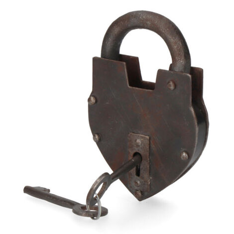 Cadenas Rustique 2 Clés Effet Rouillé – Edm