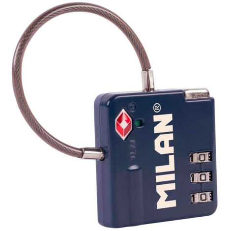 Cadenas Tsa Bleu Avec Combinaison à 3 Chiffres