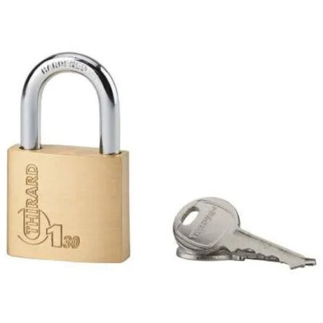 Cadenas Type 1, 30 mm, anse acier, 2 clés