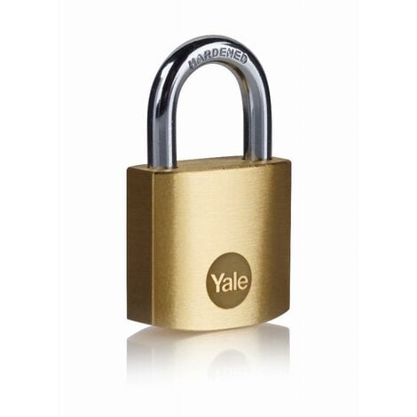 Yale - Y110b/30/147/1 - Cadenas Laiton 30 Mm - Anse Acier Cémenté