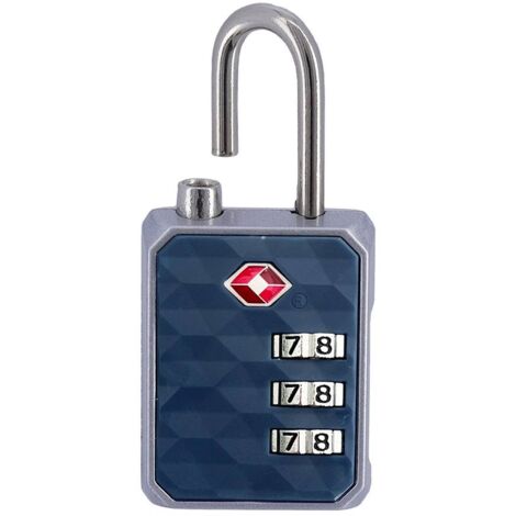 Cadenas zinc norme tsa code - bleu - Tendance