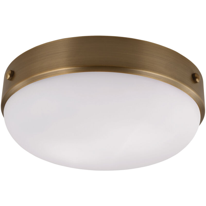 Elstead - Cadence - 2 Light Flush Deckenleuchte Dark Antique Brass, E27
