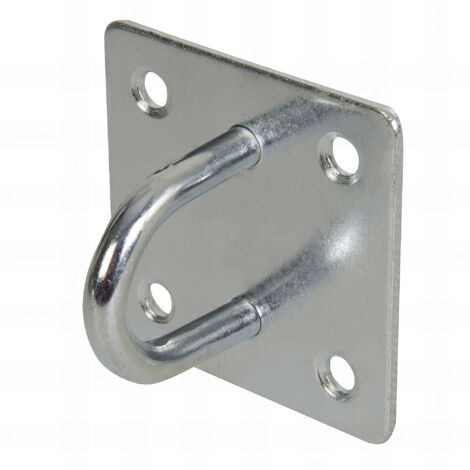 Cadène de sécurité 50x50 mm en acier galvanisé – Résistante à la corrosion – Installation rapide pour cadenas – Fixman