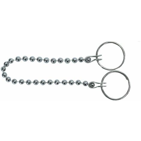 Cadenilla De Bolas Cromada 25 cm Para Lavabo