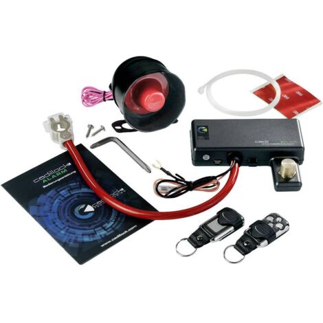 Cadillock Alarm Plus Sistema antifurto per auto immobilizzatore, Sensore di vibrazione, Incl. telecomando 12 V