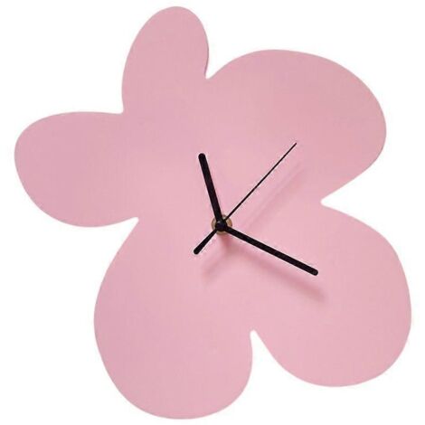 Cadran floral design élégant, horloge murale pour chambre enfant et salon, décoration murale tendance, montre ronde silencieuse, cadeau maison.