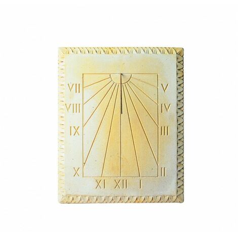 Cadran solaire motif Lys pierre naturelle 38cmx50cm