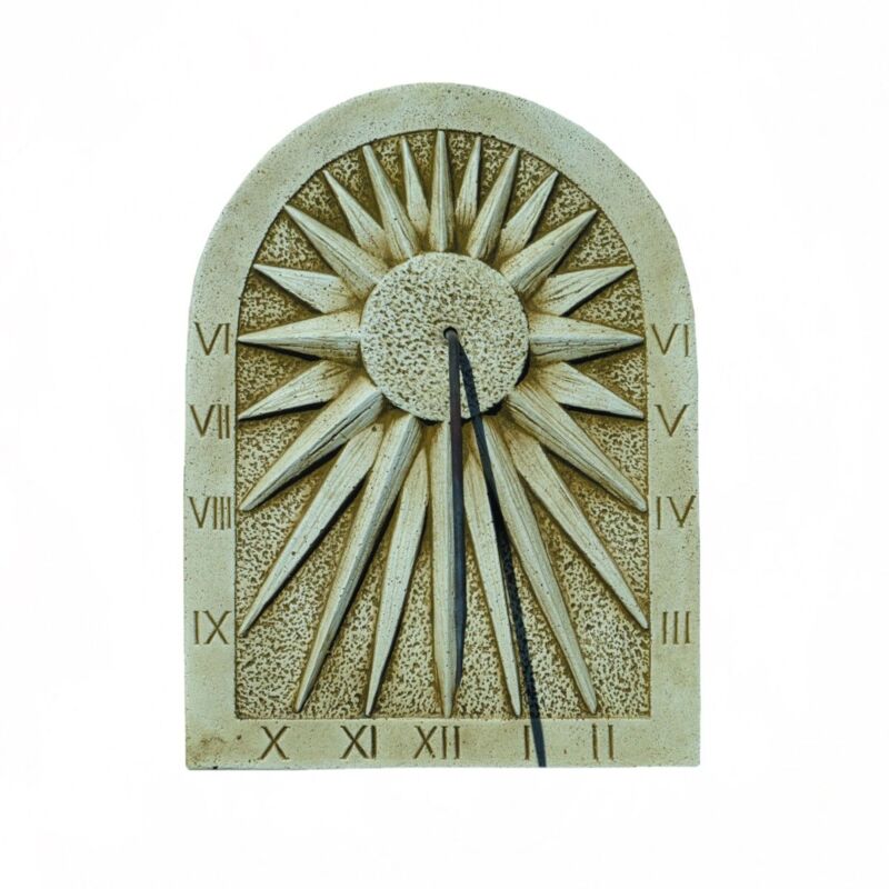 Anaparra - Cadran solaire ÉTOILE en pierre reconstituée 3X31X41cm.
