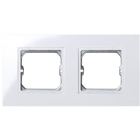 Cadre 2 éléments BLANC pour pièce intermédiaire Simon 27 PLAY 2701620-030