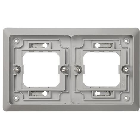 Cadre 2 éléments pour boîtier universel Simon 44 Aqua IP55