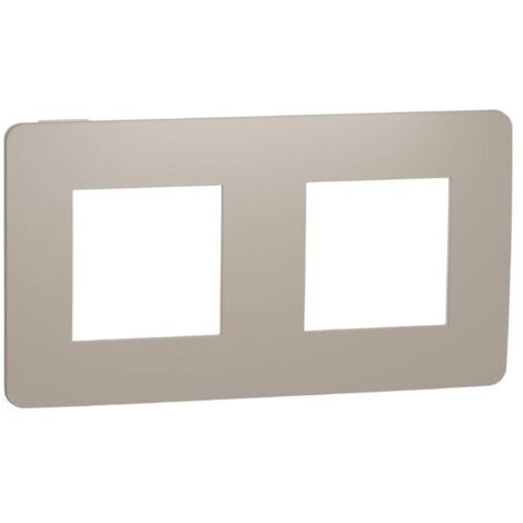 Cadre 2 éléments STUDIO vison blanc SCHNEIDER NU280426