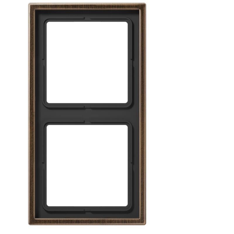 Cadre - 2 postes - ls - laiton ancien Jung ls990 me2982at - Laiton