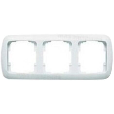 Cadre 3 éléments basique horizontal alpine blanc NIESSEN ARCO 8273.1 BA