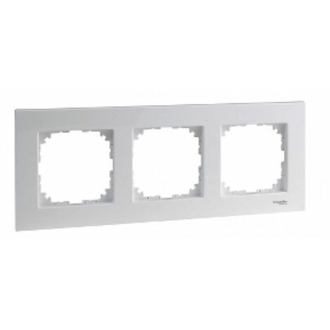 Cadre 3 éléments ELEGANCE blanc actif