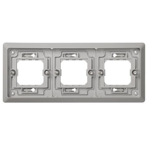 Cadre 3 éléments pour boîtier universel Simon 44 Aqua IP55
