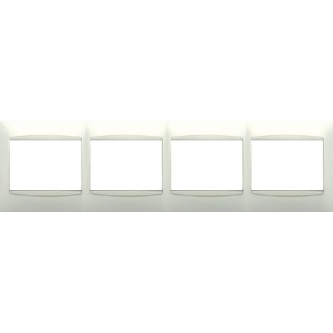 Cadre 4 éléments BLANC avec garniture BJC Coral 21214