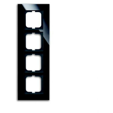 Cadre 4 Poussoirs Verre Sombre 2CKA001754A4325 ABB 583301