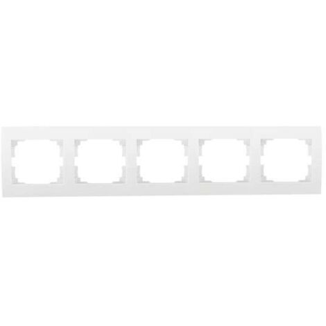 Cadre 5 Slots Horizontal LOGI Blanc