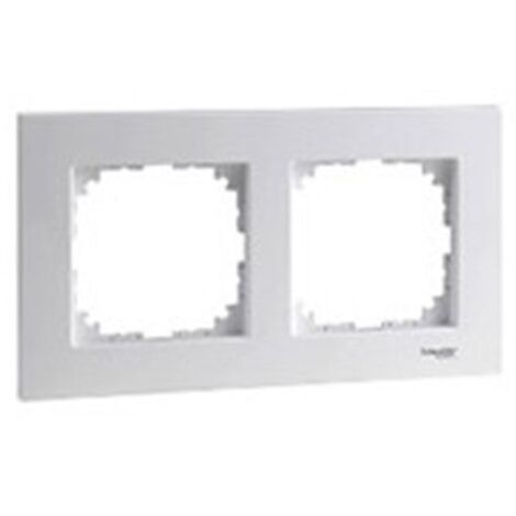 Cadre à 2 éléments Schneider Elegance Blanc