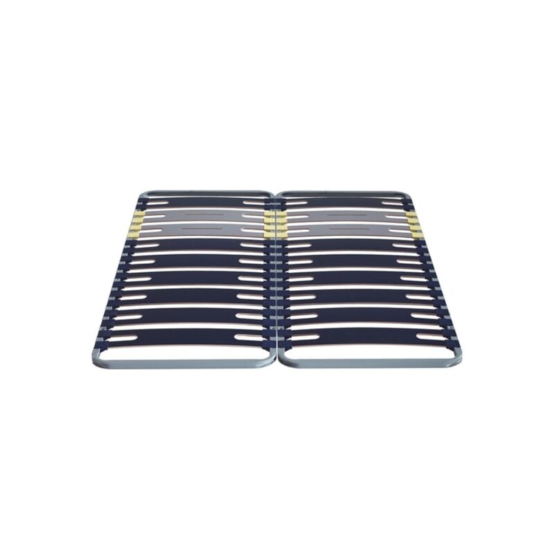 Merinos - Sommier 160 x 200 Cadre à lattes 160x200 (2x80x200) 3 zones Flat Cap