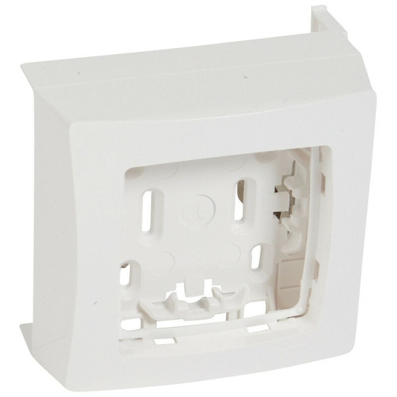 Cadre Appareillage saillie 1 poste pour pose sur moulure DLPlus épaisseur 16mm blanc (031407)