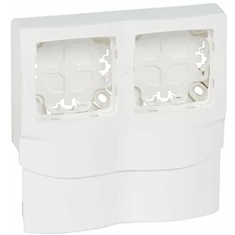 10030CBR Efapel Moulure électrique blanche (LxH) 20x12,5mm - Longueur 2  mètres - pour montage en saillie