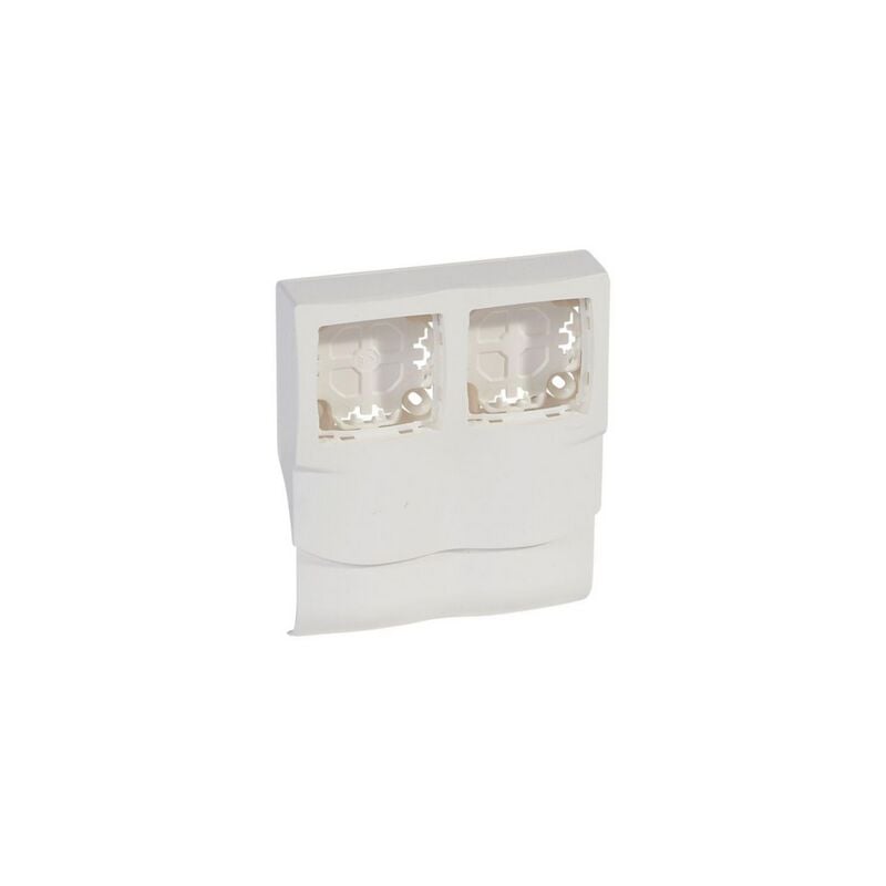 Cadre Appareillage saillie 2 postes pose le long des plinthes DLPlus épaisseur 20mm blanc LEGRAND 031451