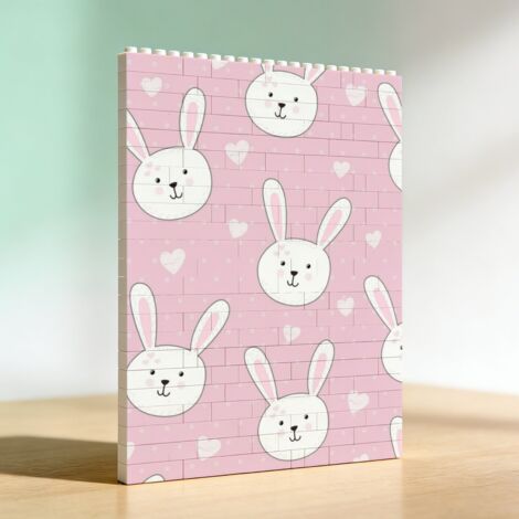 Cadre artistique de construction en briques pour adultes, cadeau romantique d’anniversaire