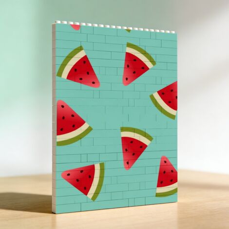 Cadre artistique DIY en briques de construction, cadeau romantique pour amoureux adultes