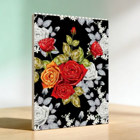 Cadre artistique en blocs créatif, cadeau romantique parfait
