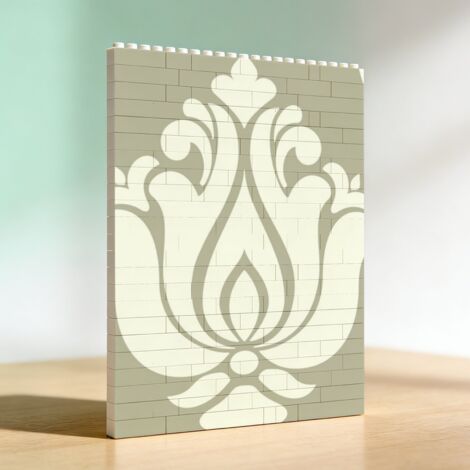 Cadre artistique en blocs et briques, cadeau de la Saint‑Valentin et anniversaire