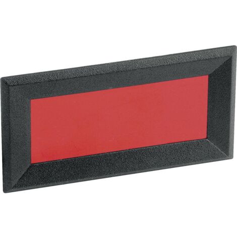 Cadre avant Mentor 2656.8422 noir, rouge (l x H x P) 64 x 28 x 2.3 mm ABS 1 pc(s) Q63247