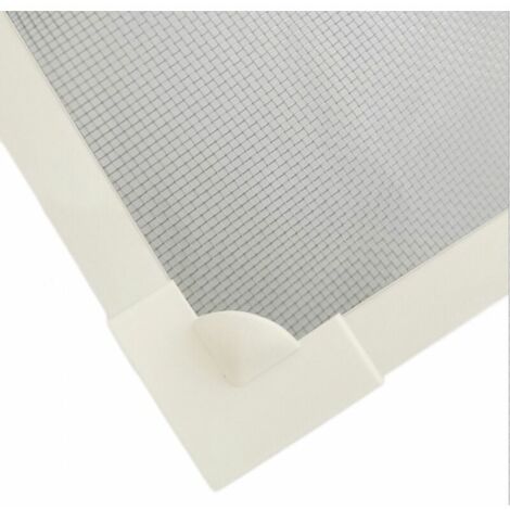 Cadre blanc pp filet gris 60 140 fente pour carte de fenêtre d'écran d'aspiration magnétique filet de fenêtre d'écran auto-adhésif anti-moustique et anti-poussière auto-installé