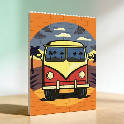 Cadre cadeau en blocs pour la Saint‑Valentin, cadeau pour anniversaire