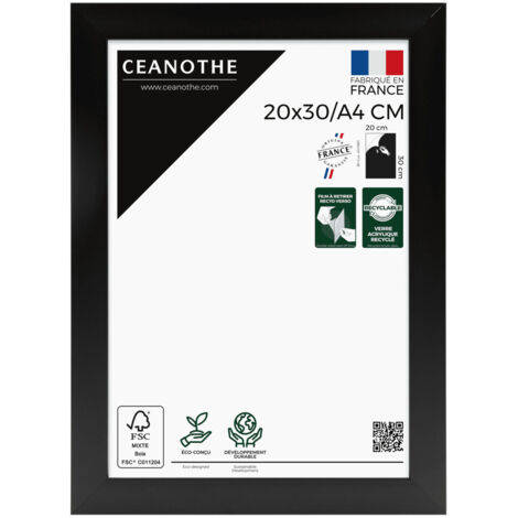 Cadre Ceanothe CADRE 20X30 A4 ETERNEL NOIR