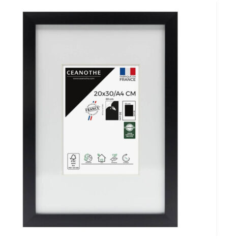 Cadre Ceanothe CADRE 20X30 OUV 13X18 MILAN NOIR
