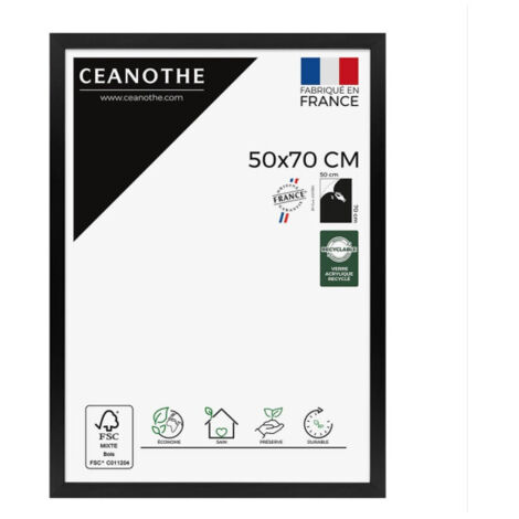 Cadre Ceanothe CADRE 50X70 ETERNEL NOIR