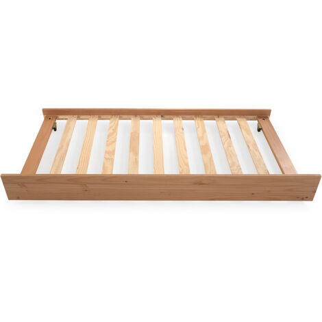 Cadre coulissant bas pour lit gigogne ou lit superposé coloris Chêne Miel- Longueur 189 x Largeur 96 x Hauteur 22 cm