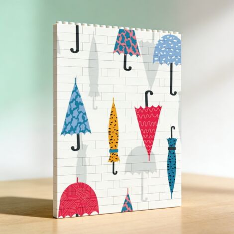Cadre créatif DIY en briques, cadeau pour anniversaire, Saint-Valentin