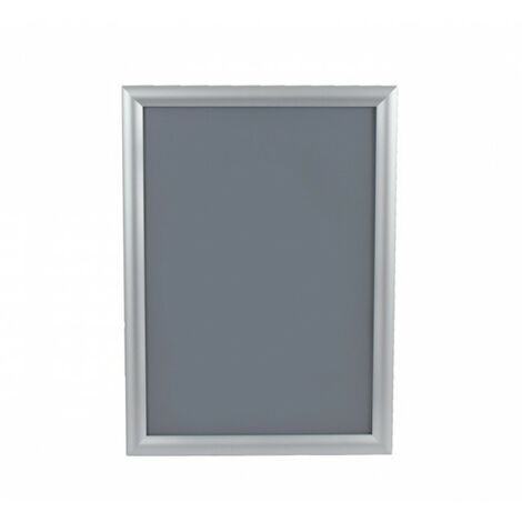 Cadre d'affichage clic clac aluminium gris A3 – Protection PE anti-UV – Installation rapide – Pour intérieur et extérieur
