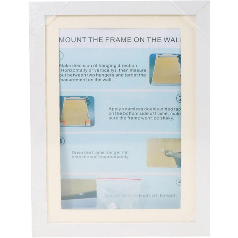 Cadre d'affichage de projet de cadre, cadre d'affichage portatif de style galerie, cadre photo pour œuvres d'art, blanc