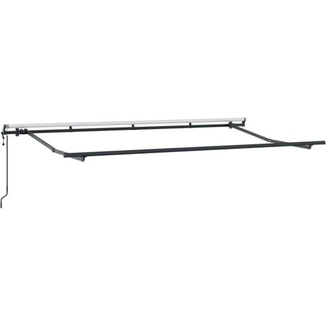 Cadre de auvent Anthracite 4 x 2 m Métal CFW22457